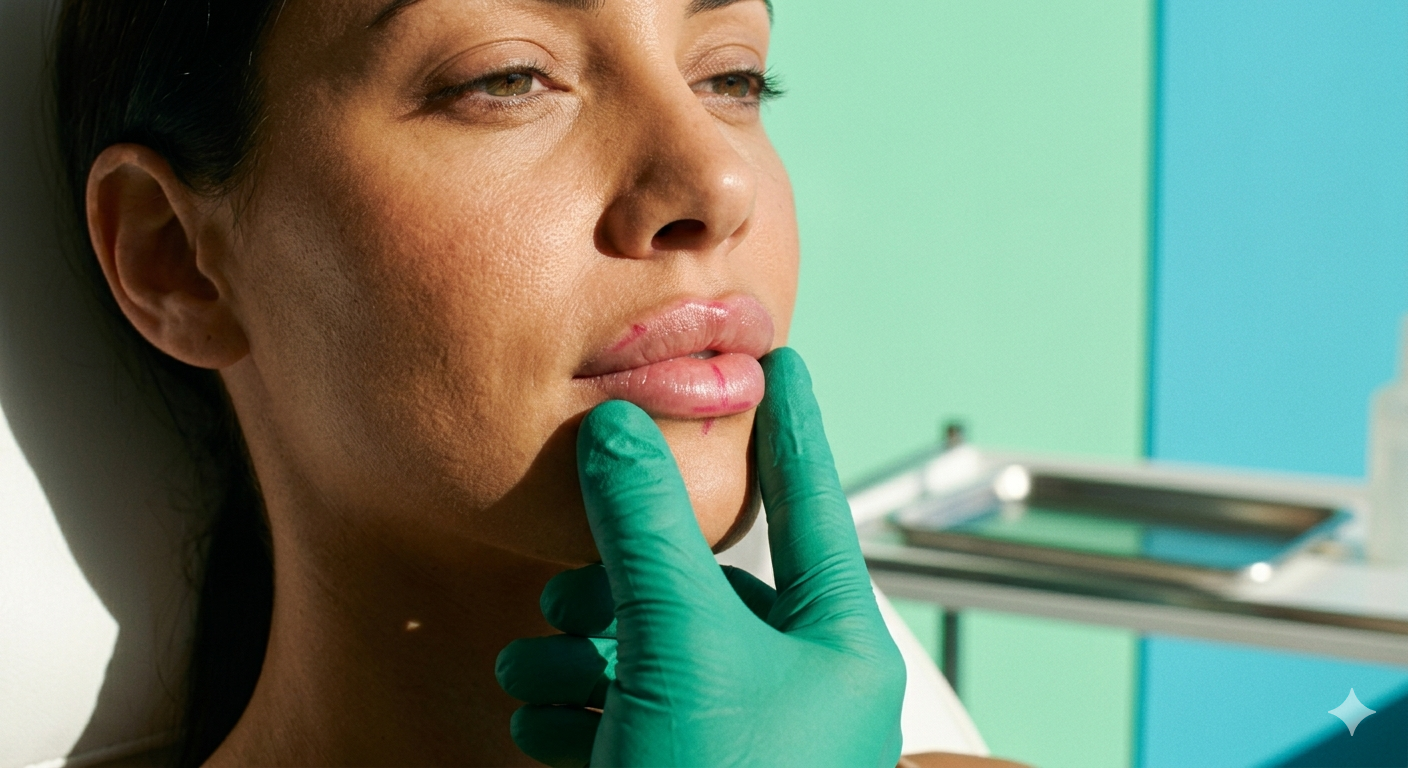 Aumento de labios con ácido hialurónico